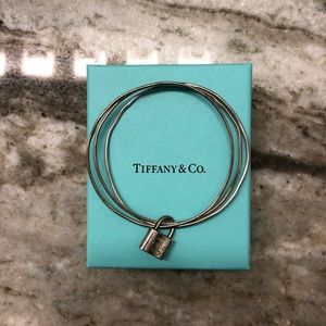 Tiffany and Co. 1837 Lock Triple Bangle